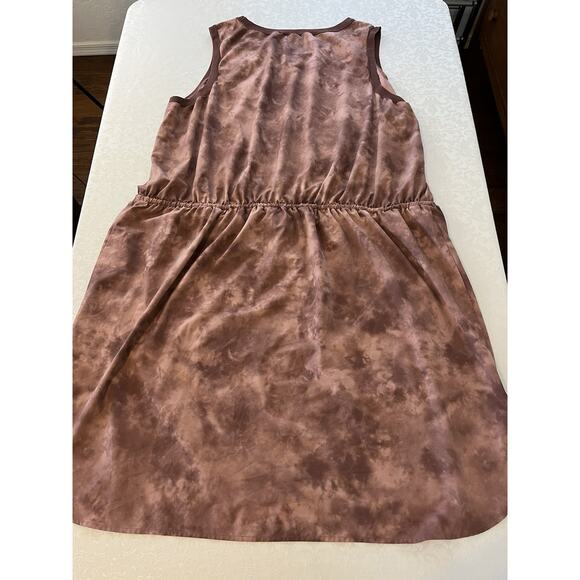 ATHLETA Rincon Printed Dress Size 2X Evian Hearth Rose Travel Stretch Camo - Picture 4 of 11